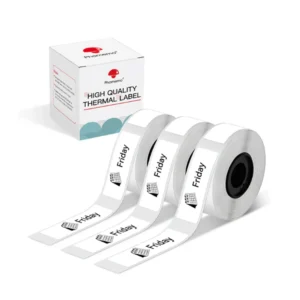 耗材: 白色, 3卷, 12x40mm, 160pc/卷