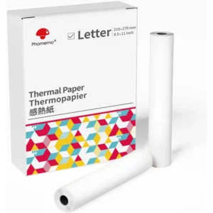 耗材: 熱感紙, 2卷, 216mm x 6.5m