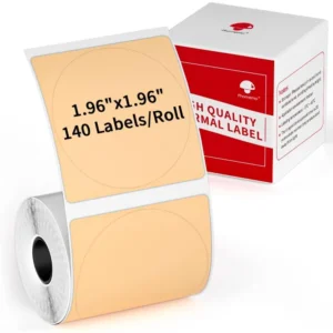 耗材: 圓形橙色, 1卷, 50x50mm, 140pc/卷